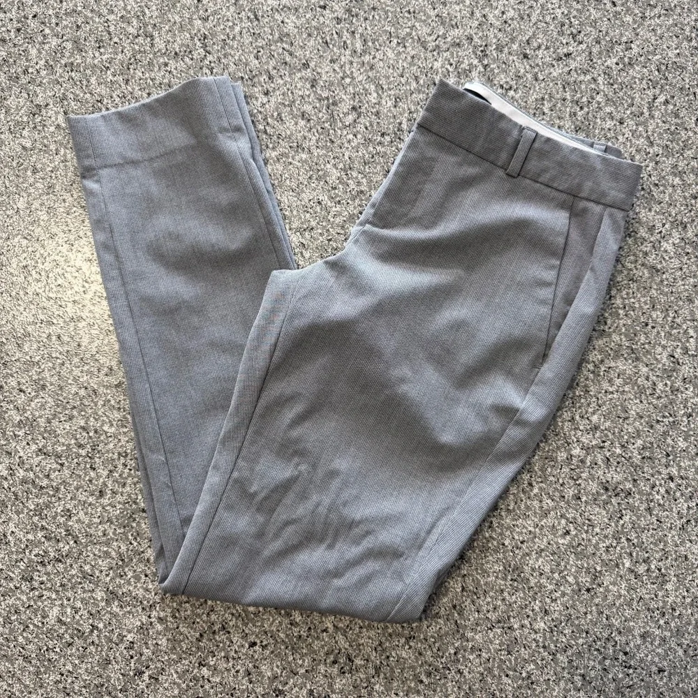 Banana Republic Pants Womens 00 Petite Ryan Low Rise Slim Fit Ankle Wool Grey - Picture 1 of 5